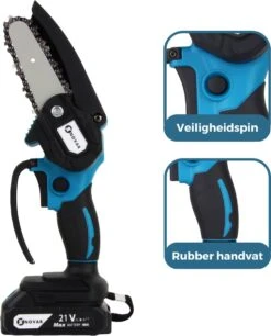 NovarGarden® Mini Kettingzaag NG1 - Met 2x Accu - Takkenzaag - Snoeizaag - Electrisch - Handzaag - Boomzaag - 21V -Tuinartikelen Winkel 970x1200 8