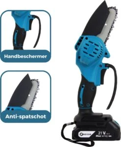 NovarGarden® Mini Kettingzaag NG1 - Met 2x Accu - Takkenzaag - Snoeizaag - Electrisch - Handzaag - Boomzaag - 21V -Tuinartikelen Winkel 982x1200